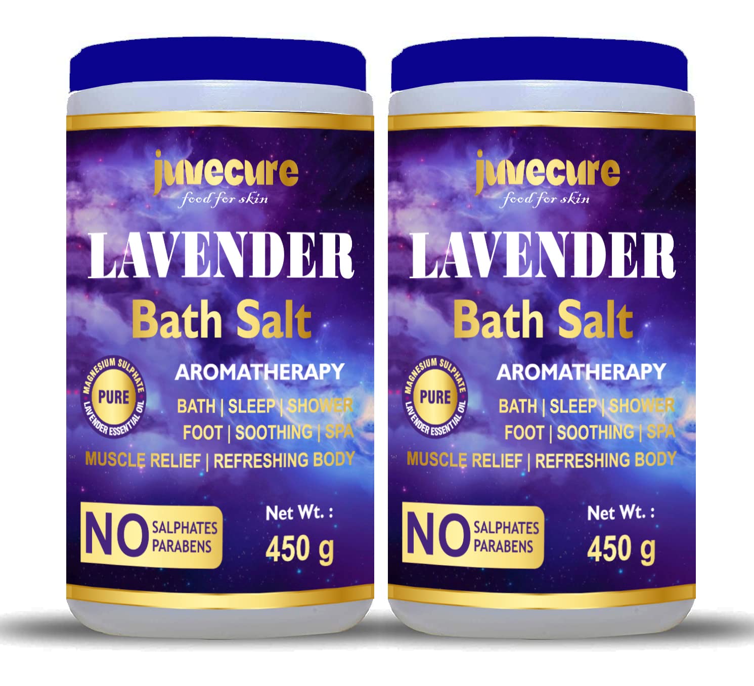 Epsom Bath Salt For Muscle Relief, Relieves Aches, Bath, Foot & Refreshing Body PACK OF TWO (450 g)-image-1