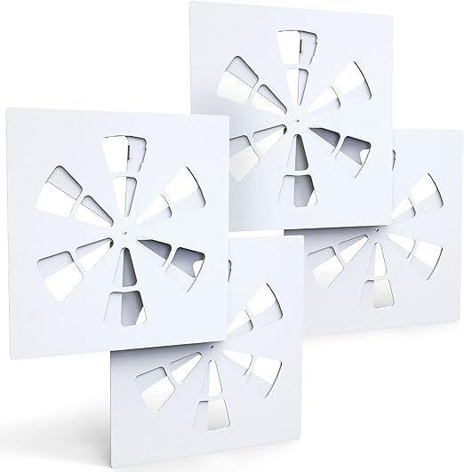 ALBEN 24" x 24" Office Vent Cover (4 Pack) Square Adjustable Vent