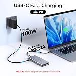 USB C Laptop Docking Station Dual HDMI Monitor 13 in 1 USB C Hub with Multiport Adapter Dongle with 2 HDMI, DP, Ethernet, PD Charging, 3 USB 3.0, 2 USB 2.0, SD/TF, Mic/Audio for Dell/HP/Lenovo/Surface