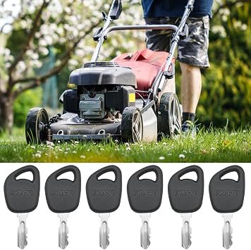 6 Pack Lawn Mower Ignition Keys GY20680 LVA17264 Compatible for Jo-hn Dee-re, Equipment Keys Replacement for 100 LA LT SST X Series 1026R L100 L108 L111 L118 L130 LA125 LT155 D110