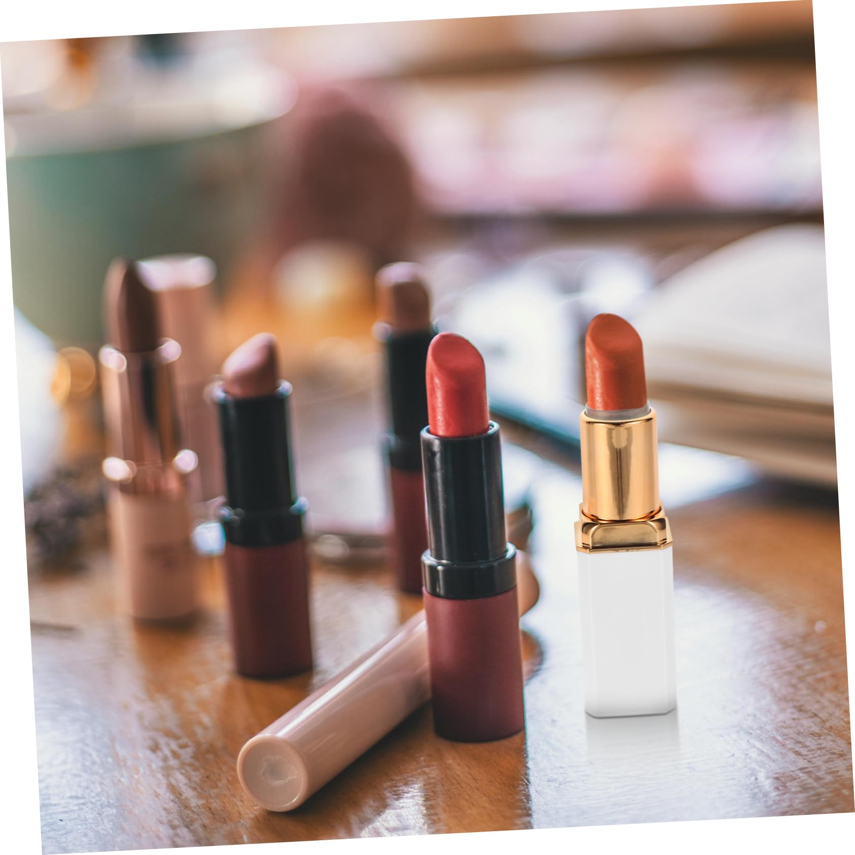 5 Sätze Lippenstift Tube Lipglossrohre Mädchen Röhren Nachfüllbarer Lippentubus Lippenbehälter Leere Lipgloss-tuben Lipgloss Leere Tuben Abs Weiß 10 Stück * 5