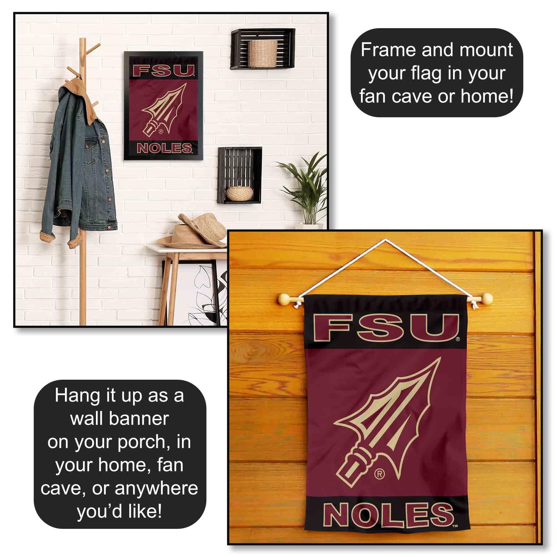 College Flags and Banners Co. Florida State Seminoles Spearhead flaga ogrodowa