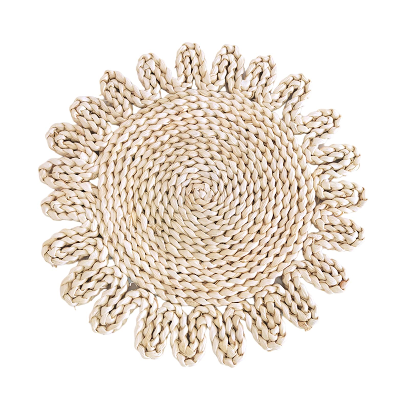 YPBEW Beautiful Grass Weave Panel Unique Hangings Rattan Plate Wall Decorations Straw Rattan Round Basket Decorations Unique Wall Hangings
