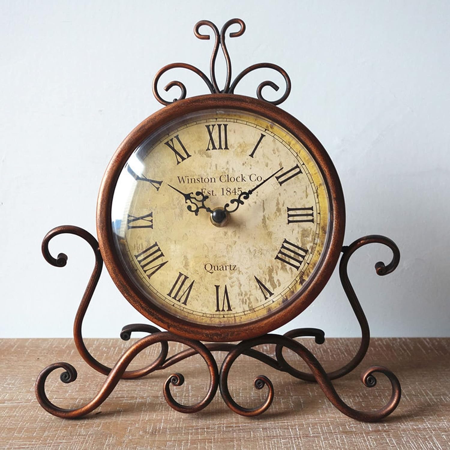 Grande horloge de bureau au design européen avec mouvement silencieux haut de gamme