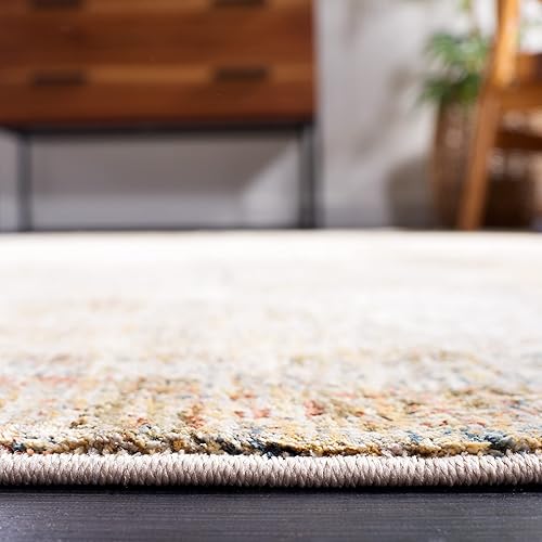 Miniatura 5 de Safavieh Silverado Collection SVD104A - Alfombra abstracta moderna y contemporánea de 9 x 12 pies color marfildorado