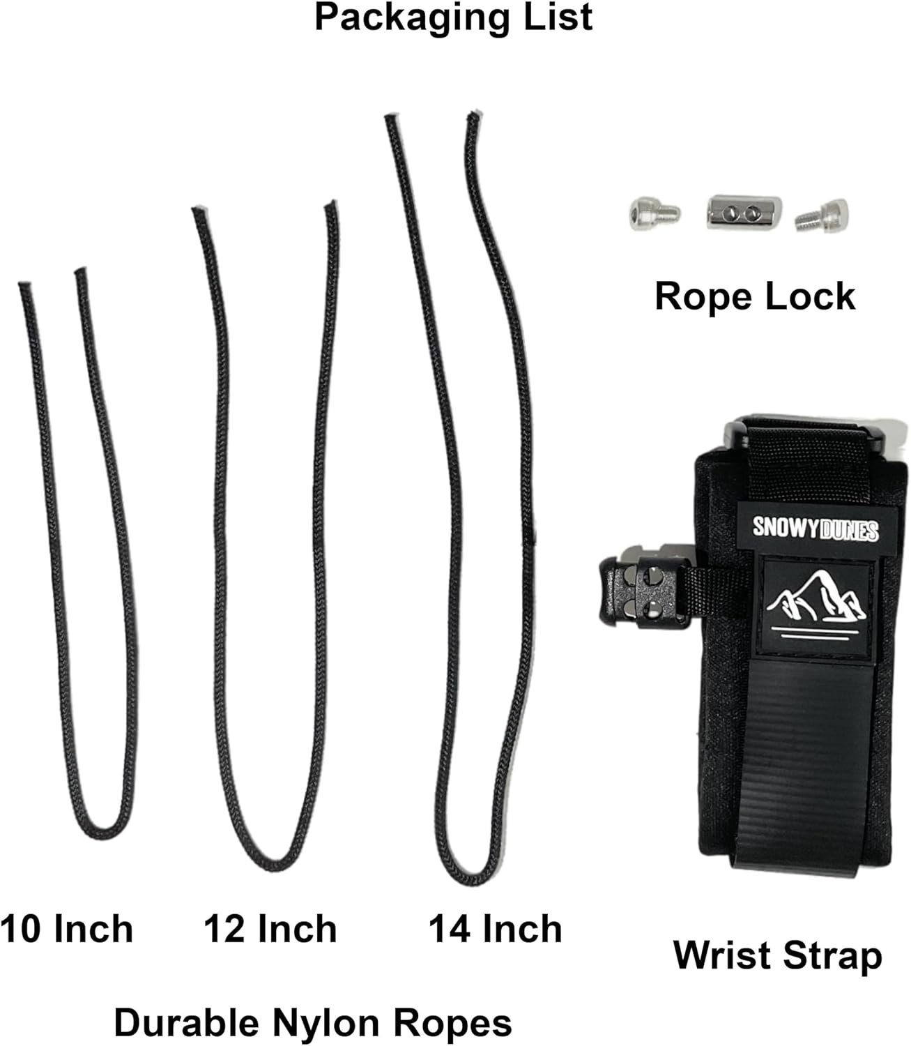 Snowy Dunes Adjustable Archery Release Wrist Strap Sling Lanyard for Handheld Releases