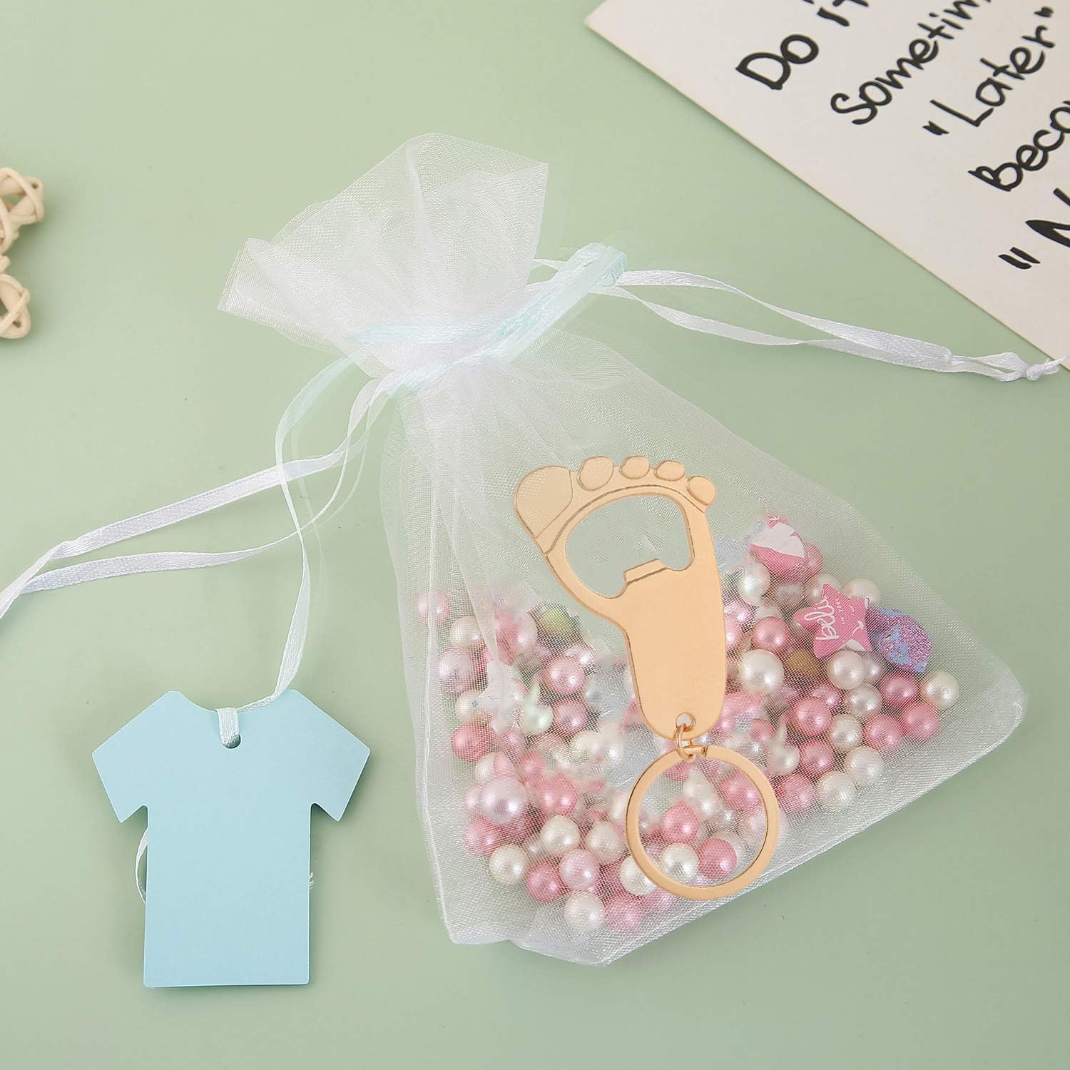 Buy 12 Pack Baby Footprint Key chain Bottle Opener Baby Shower Favors