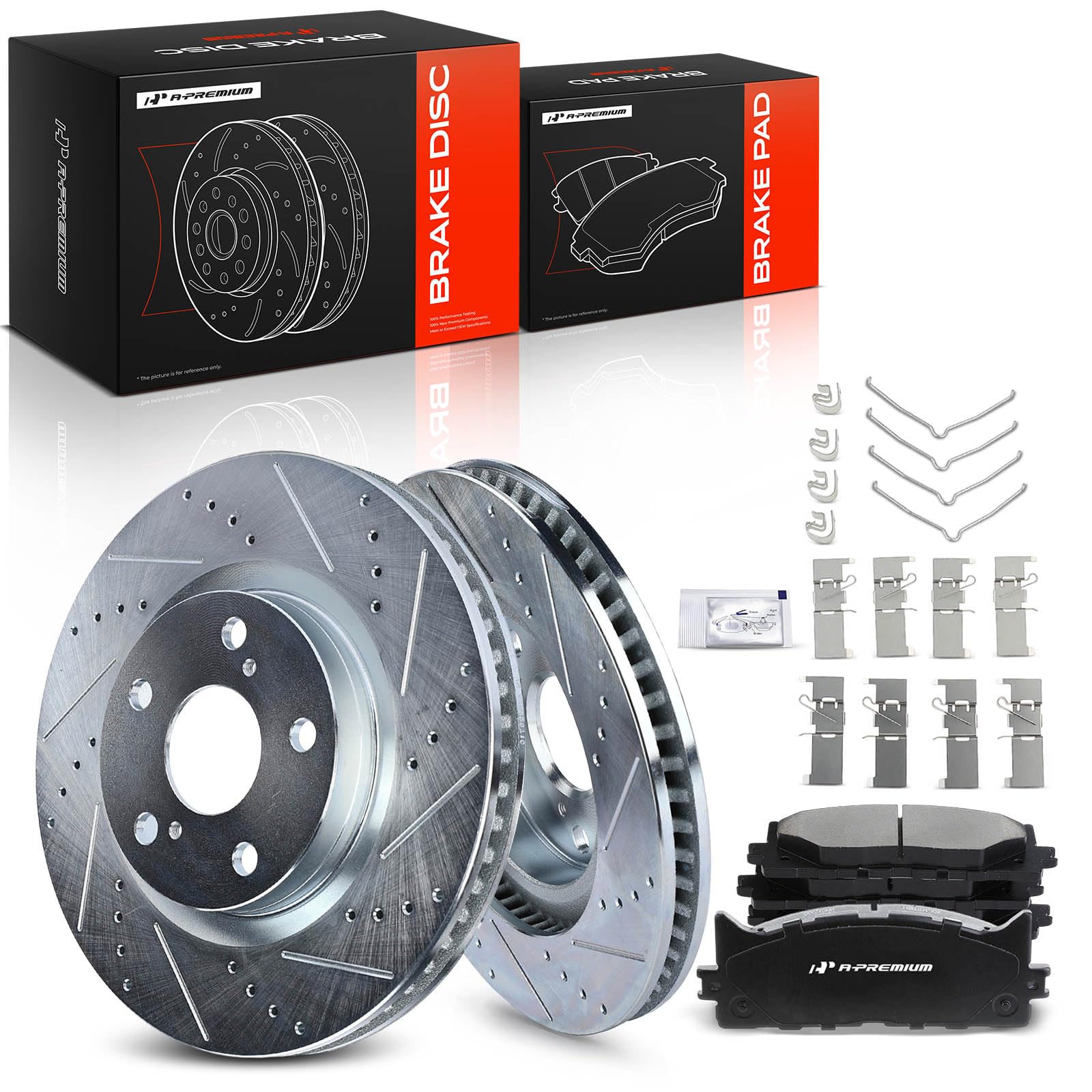 Amazon.com: A-Premium 11.65 inch(295.9 mm) Front Drilled and 