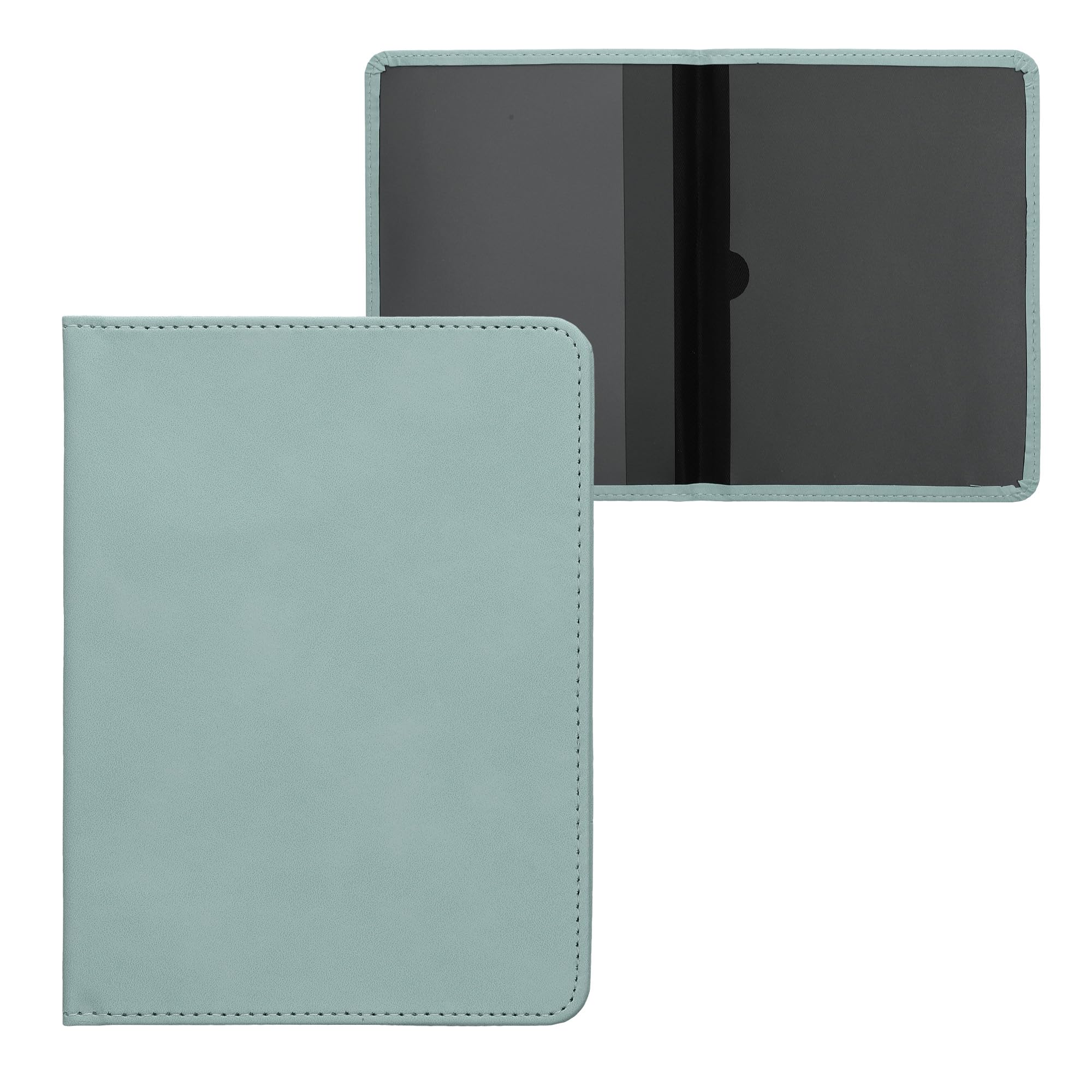 kwmobile Custodia Pelle Nabuk per Libretto Circolazione Auto Cover Portalibretto con Scomparti