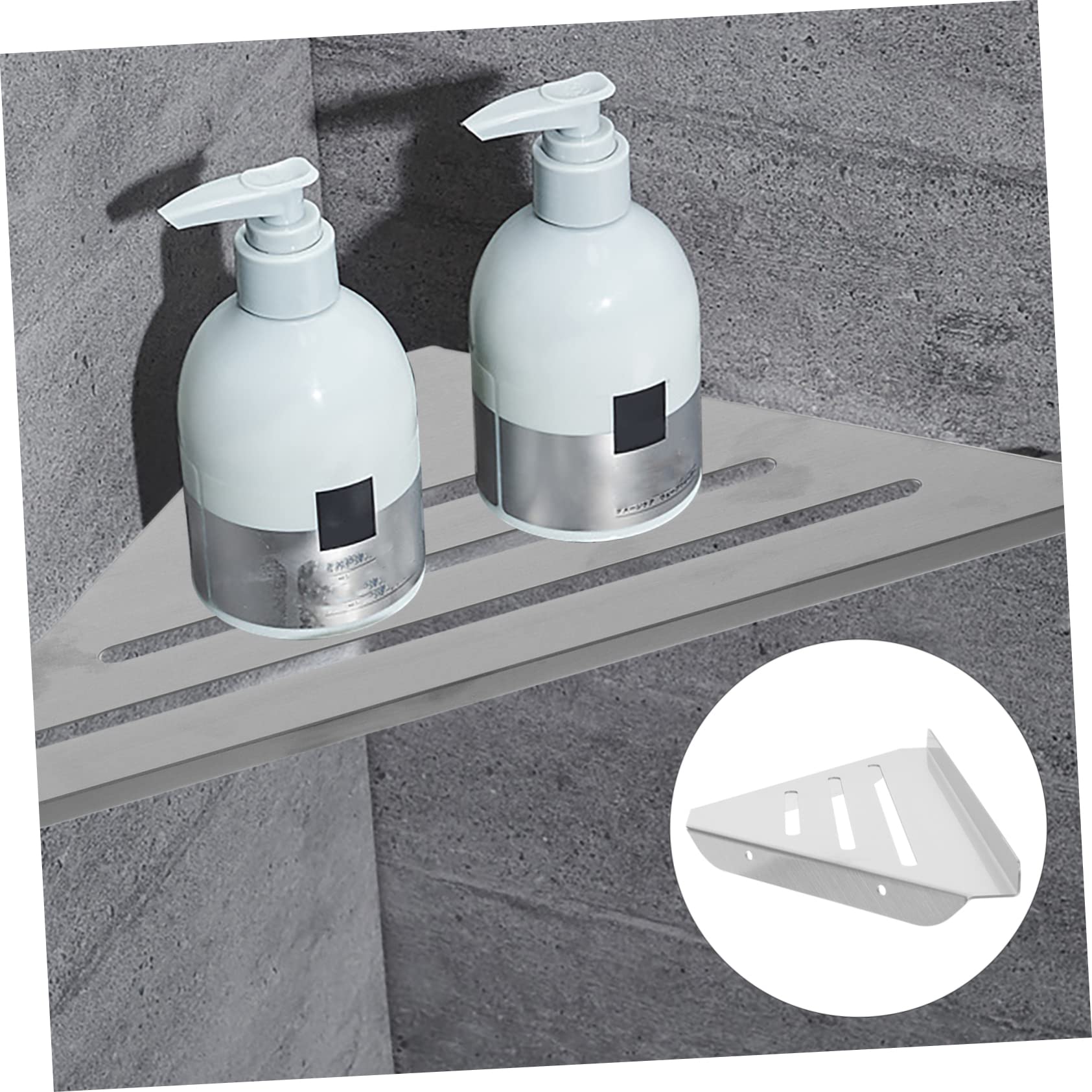 Zerodeko Scaffale Angolare Doccia in Acciaio 304 Per Bagno, Mensola Per Shampoo e Accessori, Organizer Senza Foratura Per Spazio Ristretto