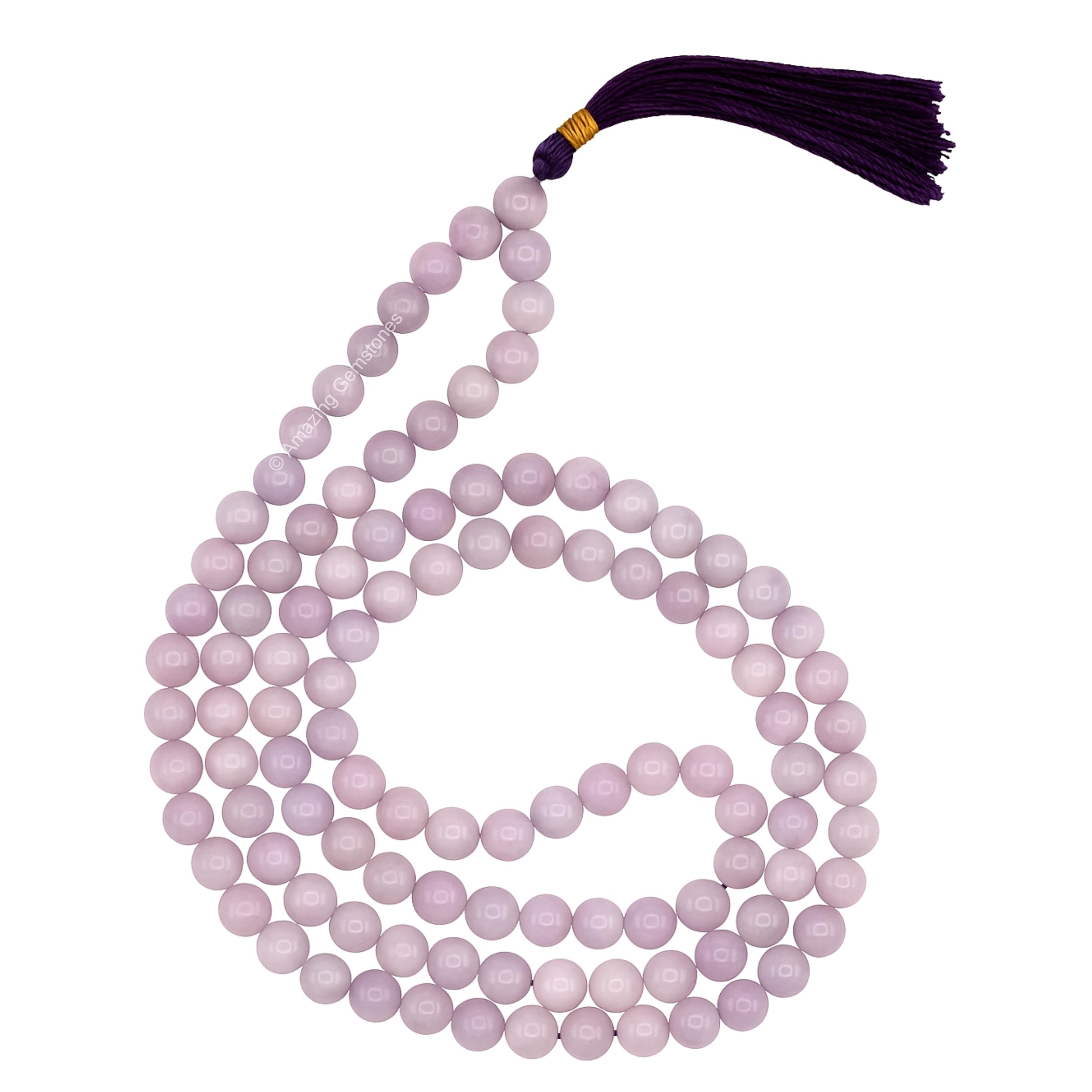 Sponsored Ad - Amazing Gemstone Japa Mala 108 Prayer Beads Necklace and Wrist Mala Bracelet for Meditation