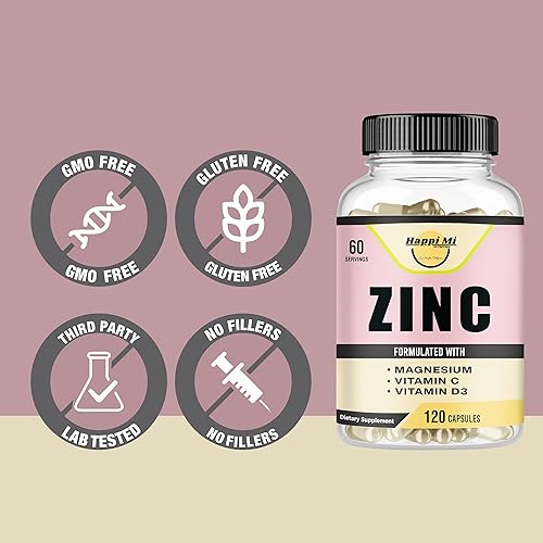 Miniatura 7 de Zinc, Zinc 100 mg, Glicinato de Magnesio 150 mg, Vitamina D3 5000 UI, Vitamina C 500 mg por porción, Apoyo inmunológico, refuerzo inmunológico,