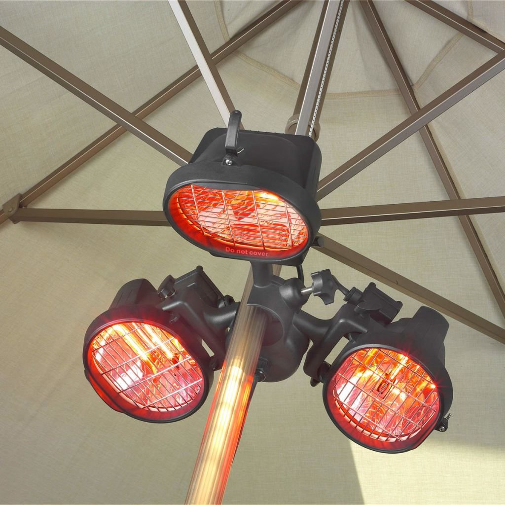 Eurom Riscaldamento per patio "Parasol Heater 1500", nero, 1500 W, 333329