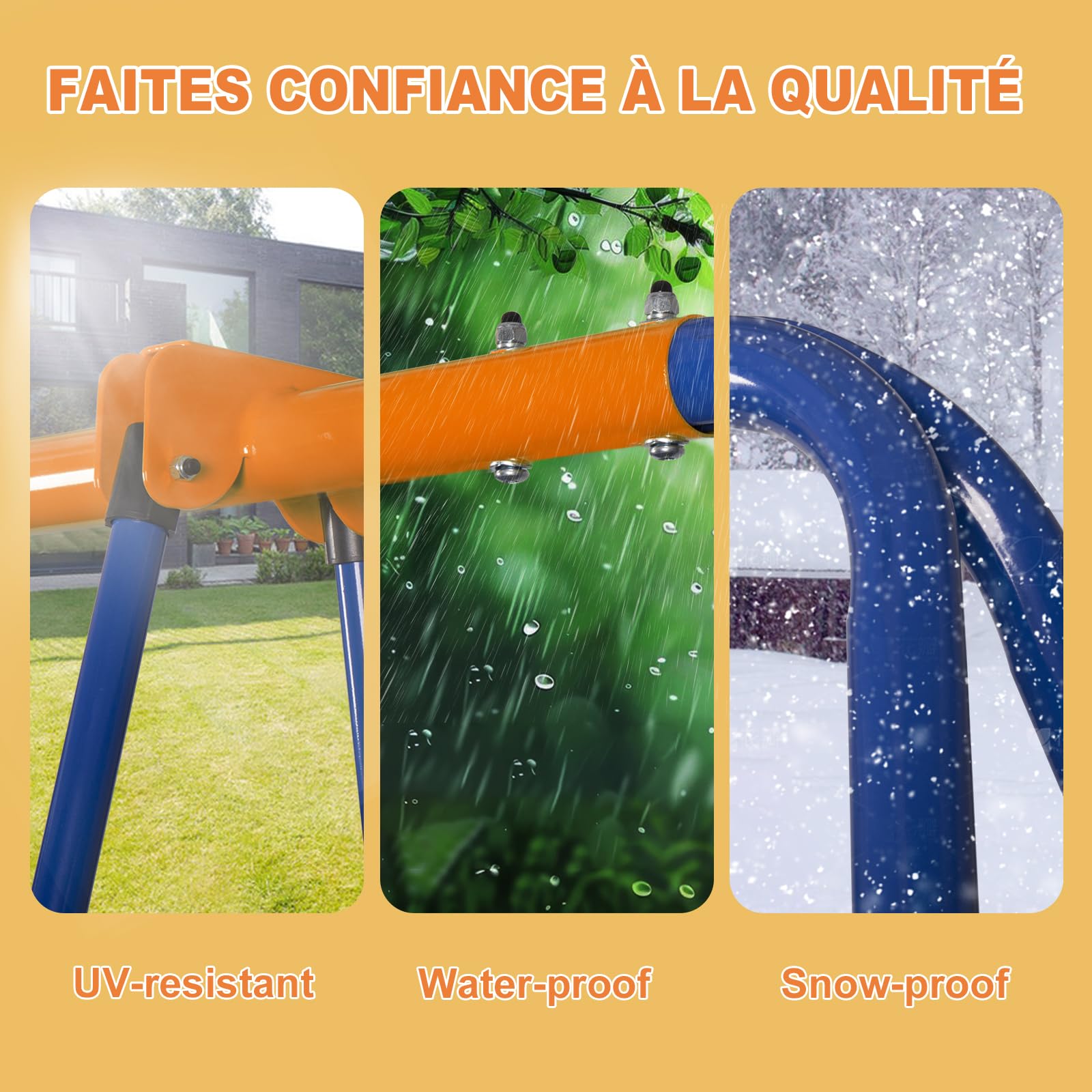 Columpio de Jardín Multifuncional, Columpio Infantil, Capacidad de Carga 200 kg, para Patio Trasero y Área de Juegos