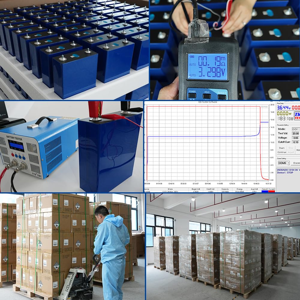 Batería de litio EVE LiFePO4 de 3,2 V, 300 Ah, 300 Ah, 310 Ah, batería de litio de hierro, fosfato, ciclo profundo, fuente de alimentación para autocaravanas, barcos, carritos de golf, motor, SAI,