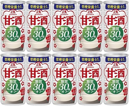 【まとめ買い】甘酒190g 4袋入 13.5g <糖質30%オフ>185g (糖質30%オフ 10缶セット オリジナルおみくじカード付き)