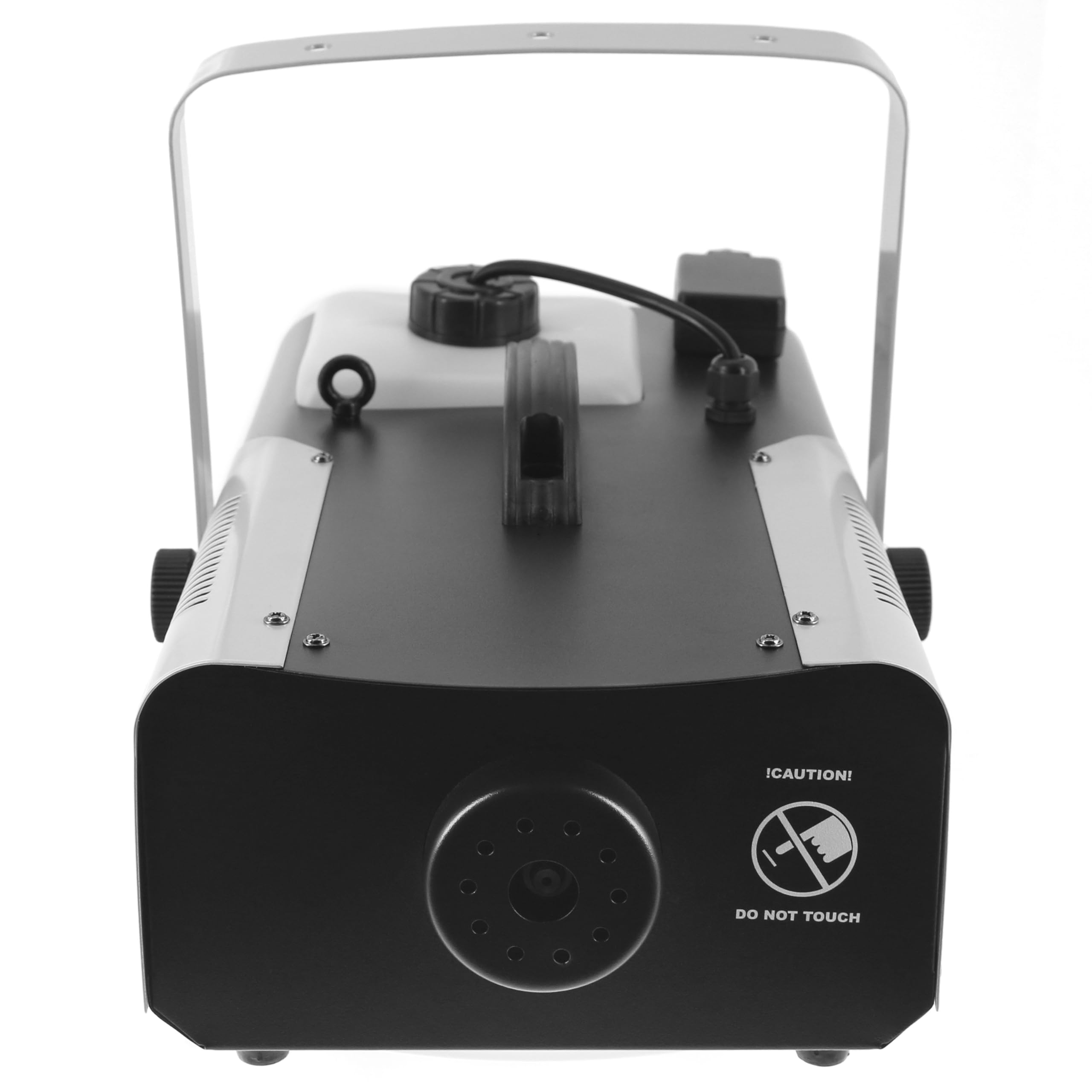 BoomToneDJ F1500, machine à fumée, 1500W, télécommande filaire 3 mètres, télécommande HF et lyre de fixation inclues, idéale pour mariage, soirées privées, machine à fumée compacte, prête à l'emploi