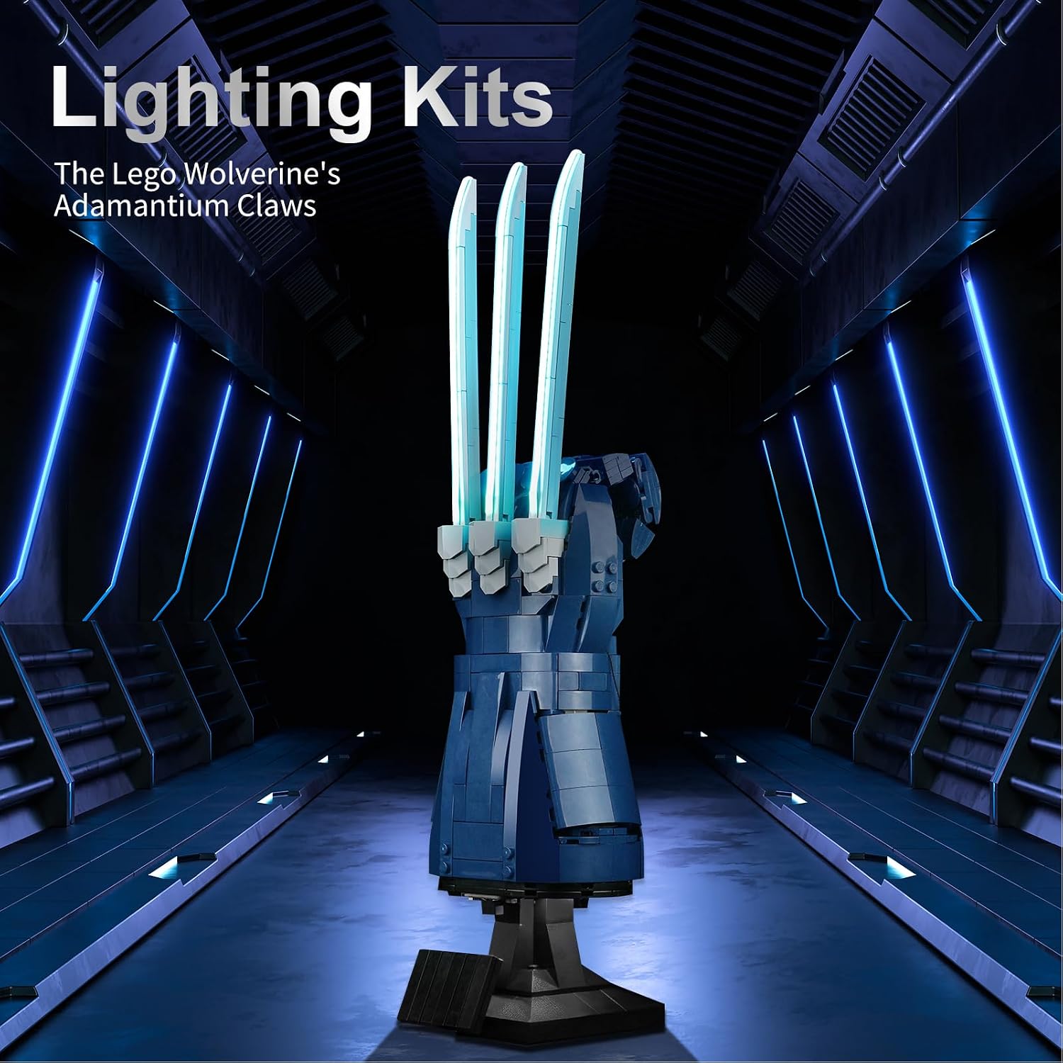 LED Lighting Kit for Lego Wolverine's Adamantium Claws 76250, LED Light Compatible with Lego 76250 Building Block Models (Not Include Lego Set)