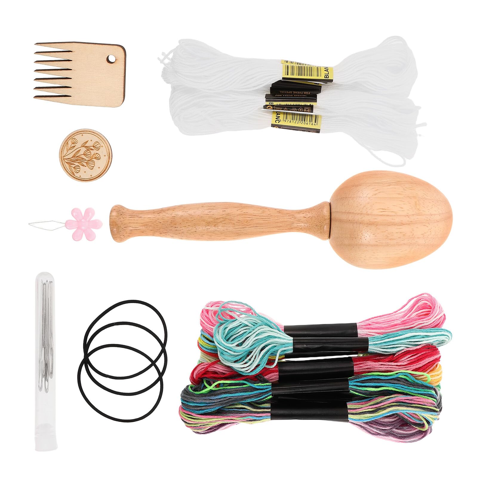 Kit outils à repriser avec rangement sécurisé et aiguilles de tricotage