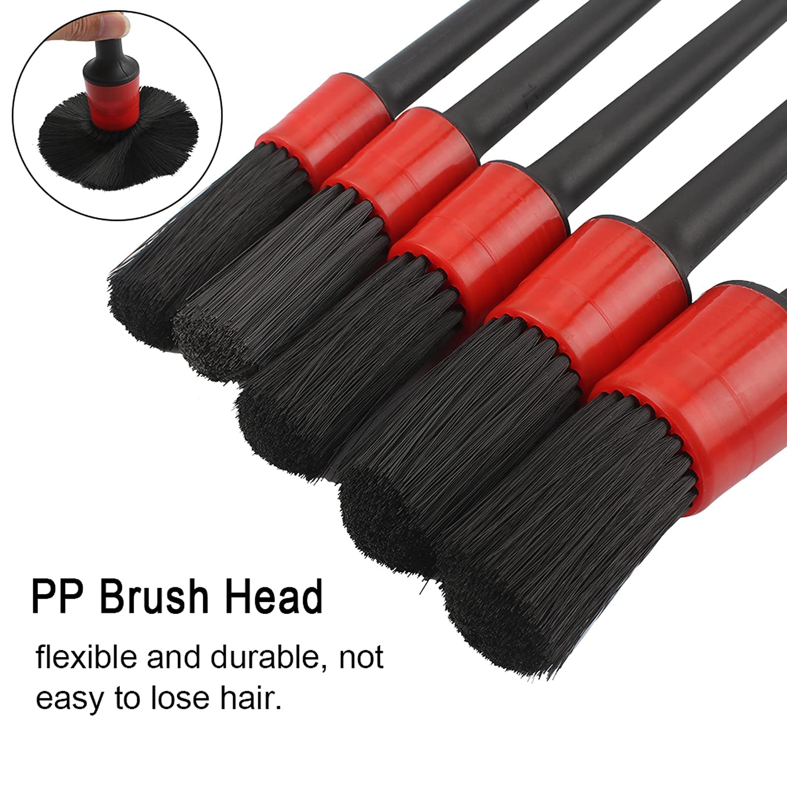 Kit De 10 Brosses De Détail Yangfei - Pour Nettoyage Auto Intérieur Et Extérieur - Poils Doux Sans Rayures
