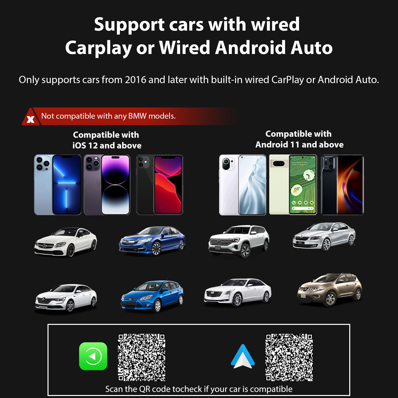 Mini adattatore wireless CarPlay, grigio argento – Adattatore wireless compatto per auto per Android Auto, connessione automatica rapida, aggiornamento CarPlay cablato a wireless 2026 (A28)