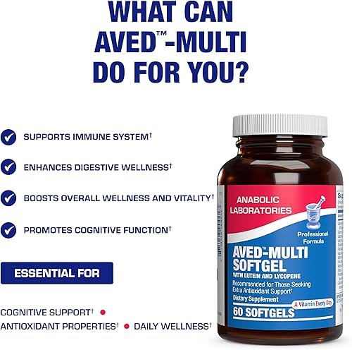 Miniatura 5 de Multivitamínico para adultos 30 en 1 con hierro, rico en antioxidantes de más de 50 multivitamínicos para mujeres y hombres con vitaminas A, C, D, E