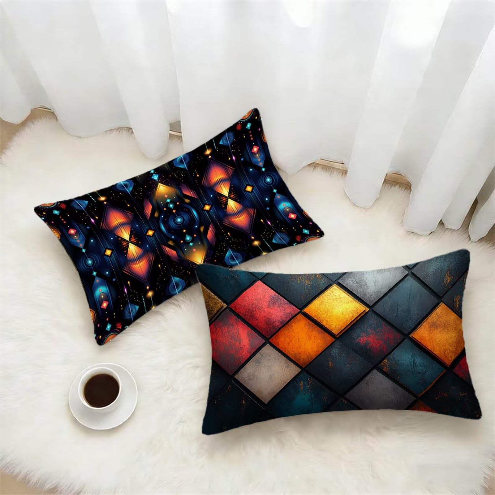 Taie d'oreiller 70x90 cadeau idéal : lot de 2 housses en velours pour décoration de maison