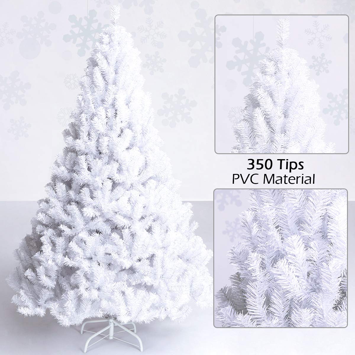 Amazon.co.jp: Costway クリスマスツリー 150cm 白 ホワイト