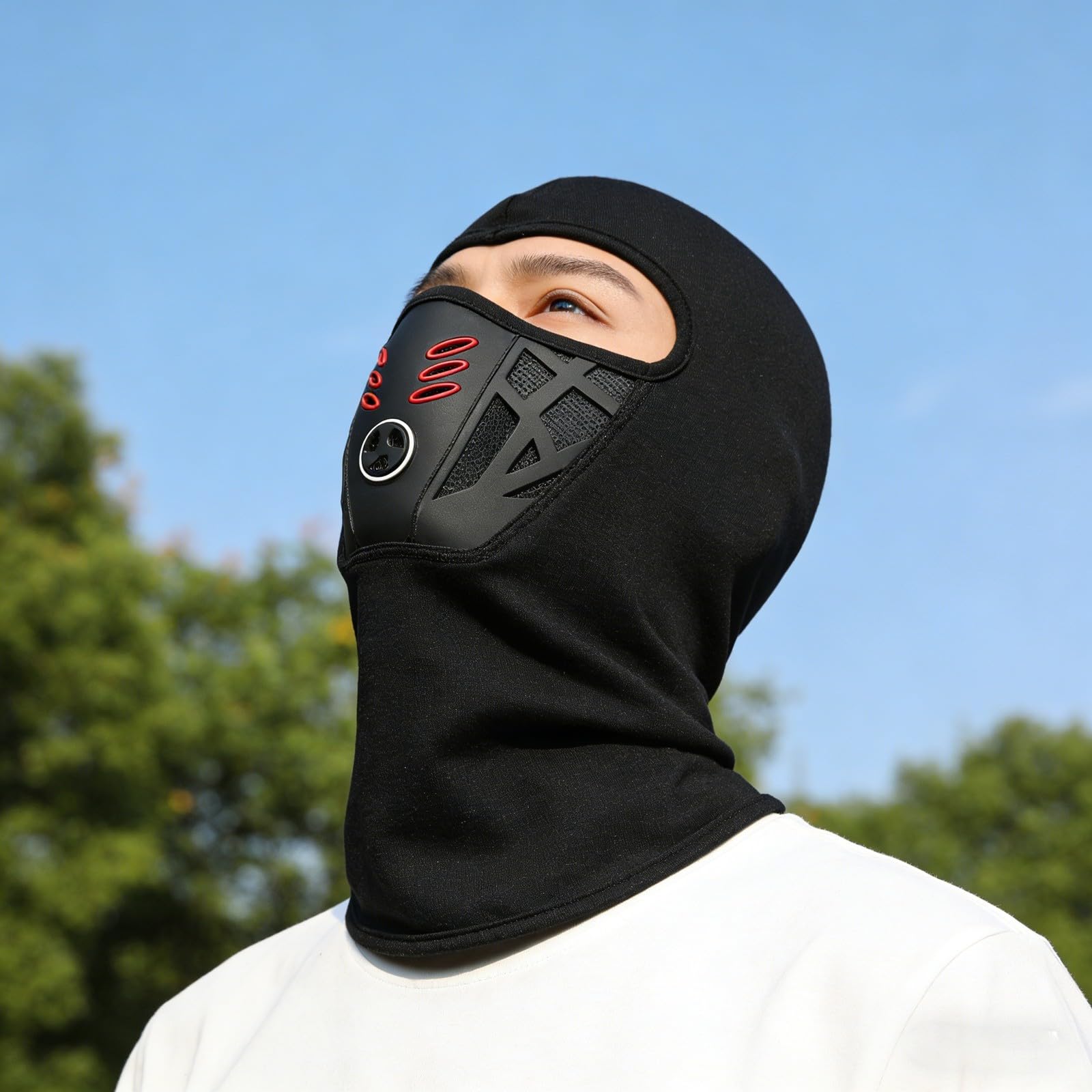 Cagoule d'hiver – Masque de ski intégral coupe-vent pour moto et cyclisme, équipement thermique chaud anti-buée pour homme et femme, design respirant pour temps froid