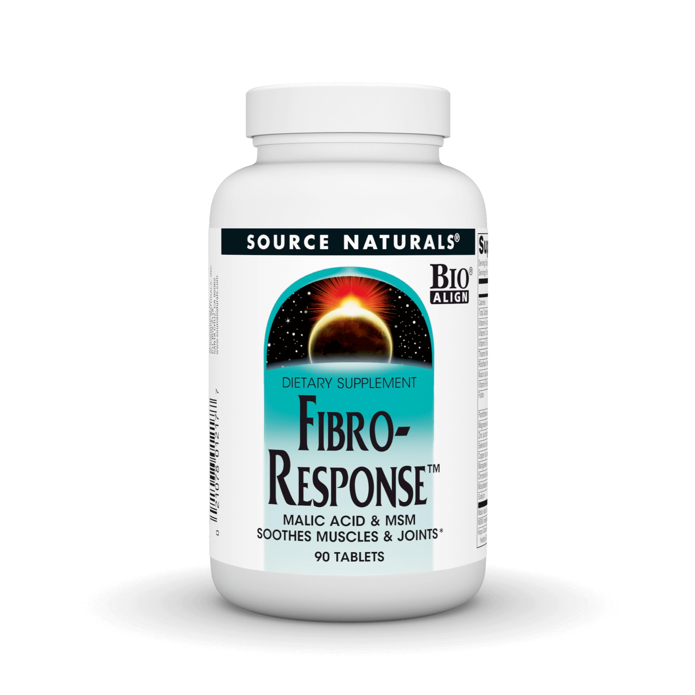 Source Naturals Fibro-Response Bio-Aligned Malic Acid & MSM, 90 Tablets 90 Count (Pack of 1)