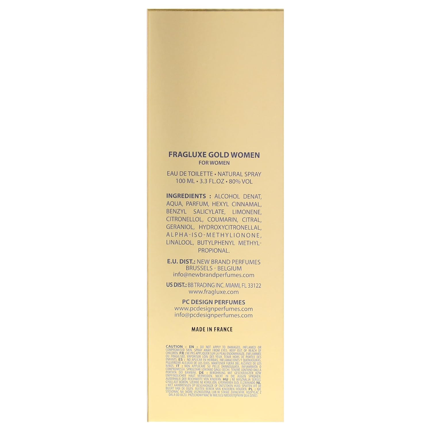 Gold by Fragluxe for Women - 3.3 oz EDT Spray - Image 7