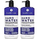 Hard Water Shampoo and Conditioner Set - Sulfate Free Hair Care Products for Women and Men - Moisturizing Treatment with Chelating Properties for a Deep Clean - Remover for Cleansing Mineral Build Up
