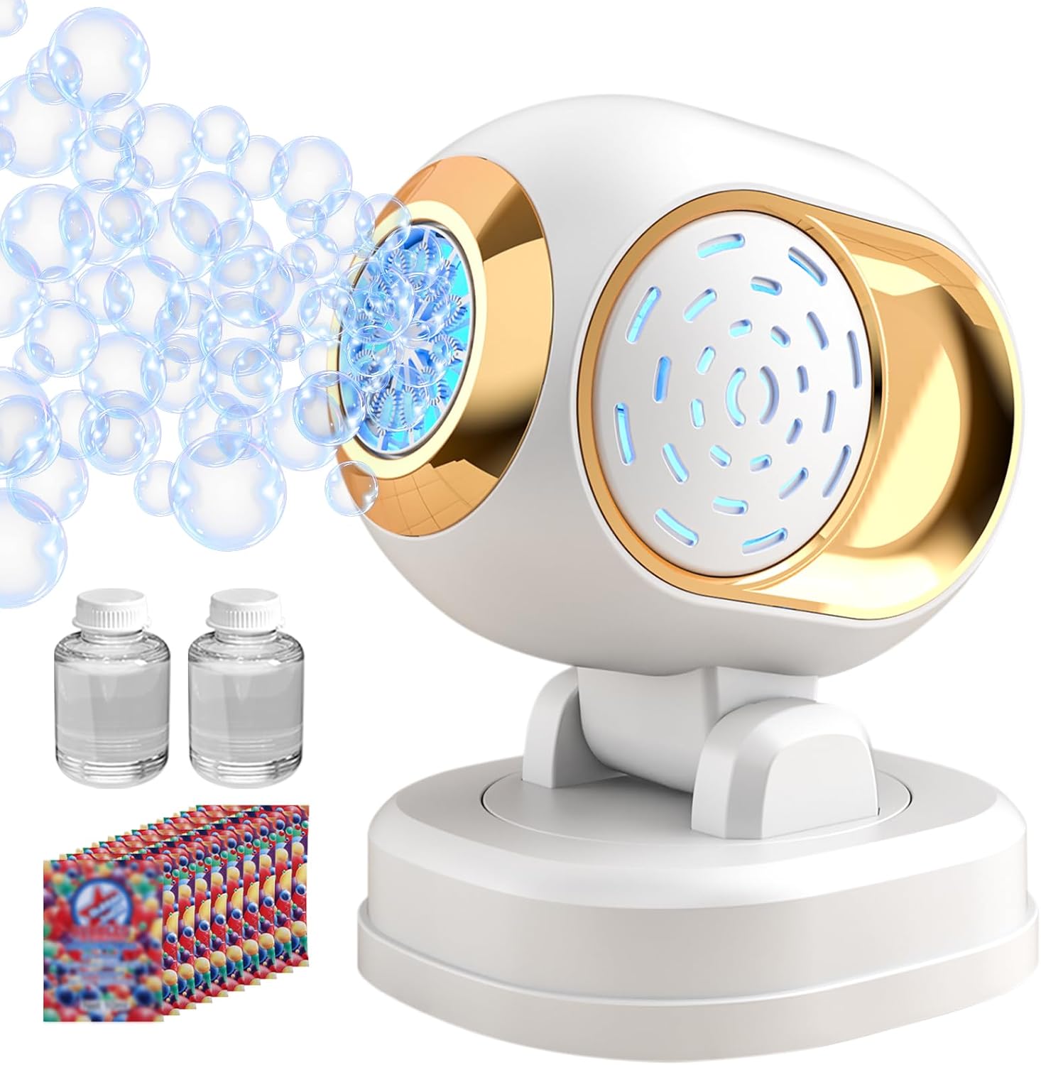 Bubble Machine with LED Lights, Battery Operated