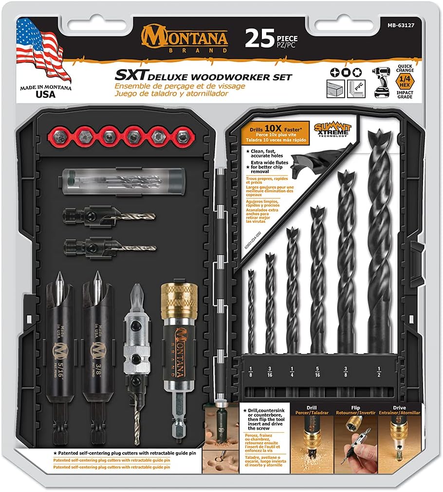 Montana Brand 25 pc SXT Deluxe Woodworker Set
