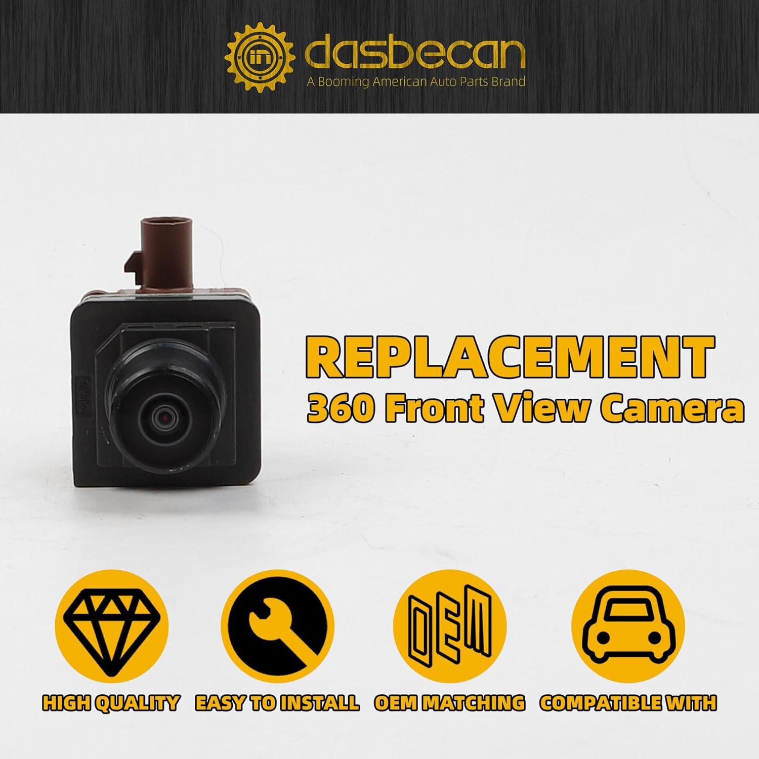 Dasbecan PJ7Z-19G490-B Rear View Backup Camera Compatible with Ford F150 2021-2023 F150 Lightning Expedition Lincoln Navigator 2022-2023 Replace PJ7Z19G490B