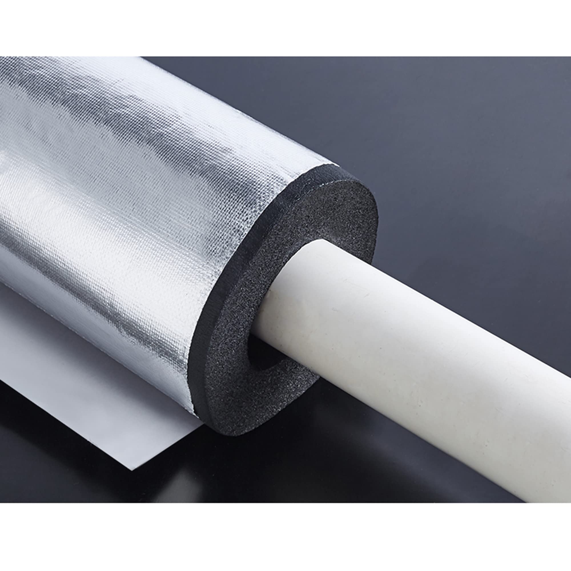 Autoadhesivo Aislamiento De Tubería Tubo De Aislamiento Para el Aislamiento Externo de Tuberías/Wall thickness 30mm / ID60mm