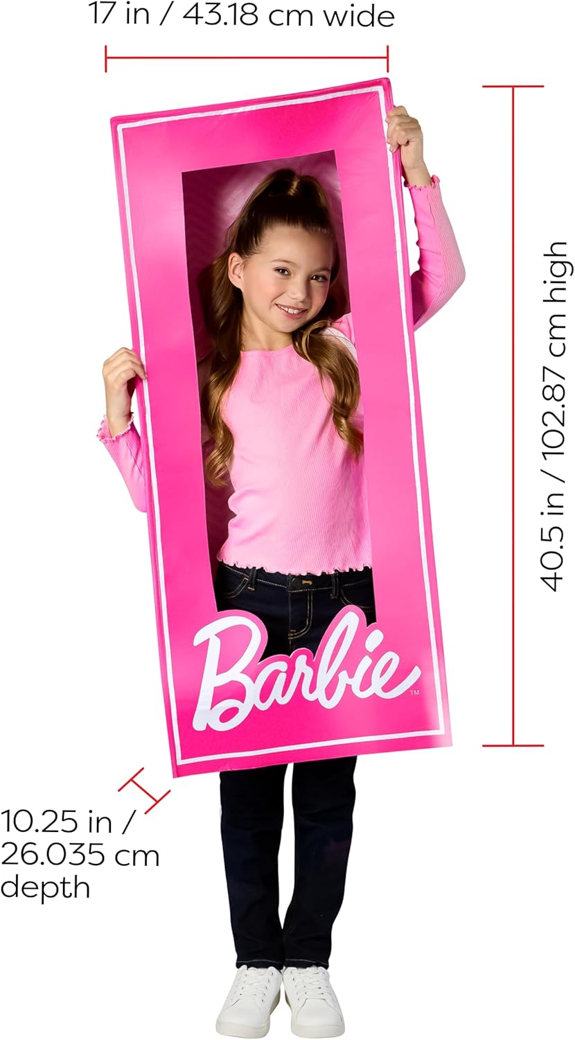 Rubies Barbie: Barbie Doll Box Costume for Kids, Girl's One Size