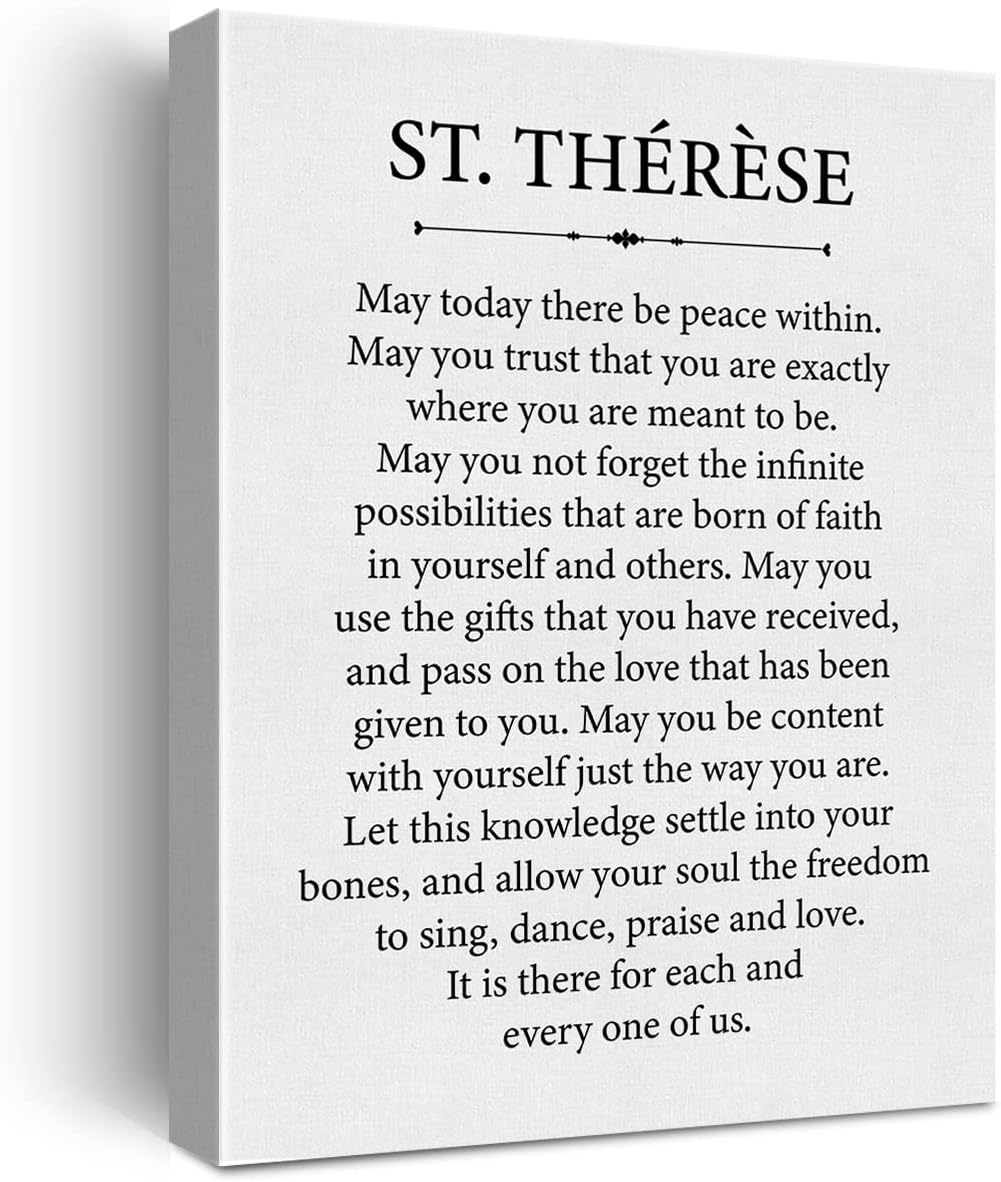 May Today There be Peace Within Canvas Wall Art