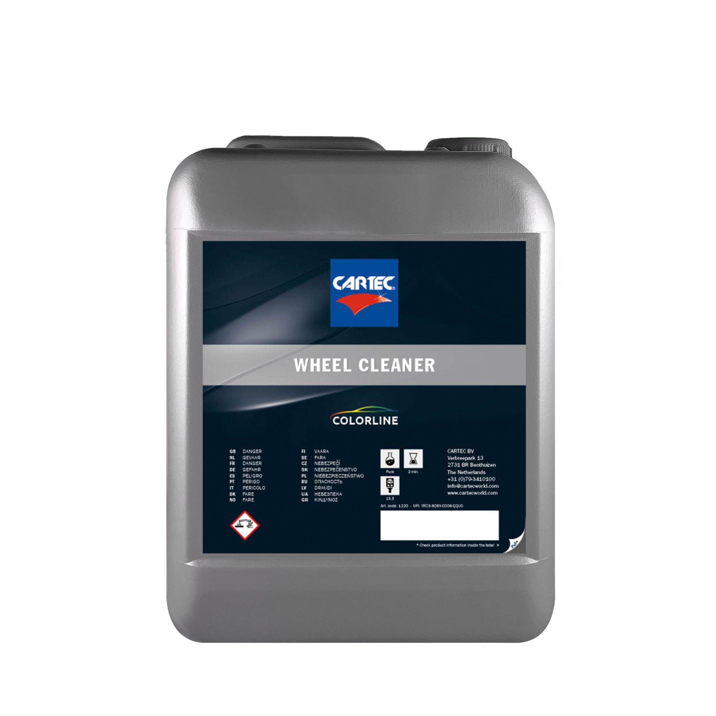 CARTEC Colorline Wheel Cleaner detergente per cerchioni e pneumatici 5 L