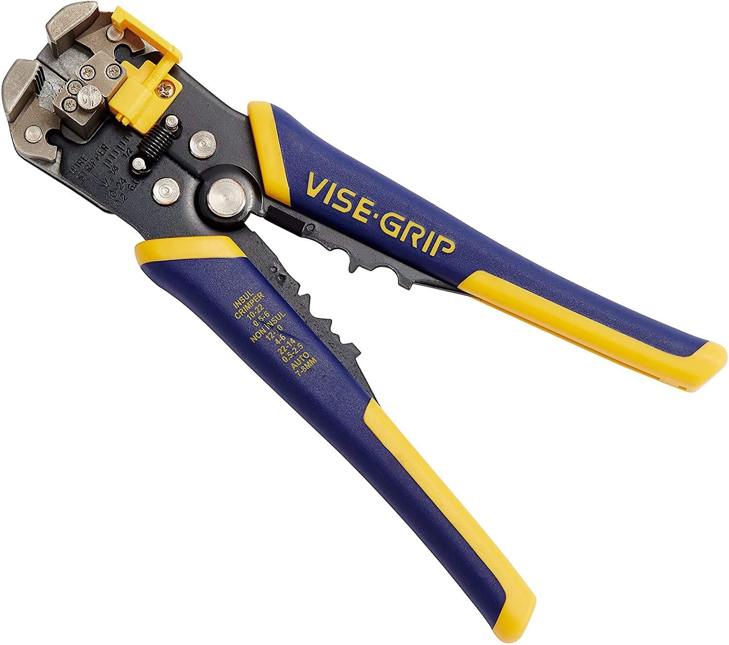 IRWIN VISE-GRIP Wire Stripper, Self-Adjusting, 8-Inch with Wire Stripping Tool / Wire Cutter, 8-Inch & Diagonal Cutting Pliers, 6-Inch (2078300, 27839, 27836)