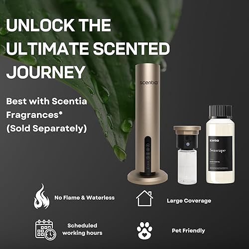Miniatura 8 de Scentia Difusor inalámbrico de aroma de hotel sin agua | Incluye mezcla de aceite de primera calidad fabricada en Estados Unidos | Control por