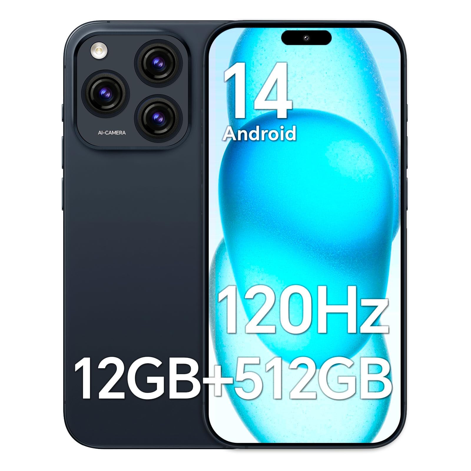 Amazon.com: OFGPPB A16 PROMAX Unlocked Cell Phone,RAM 12GB+