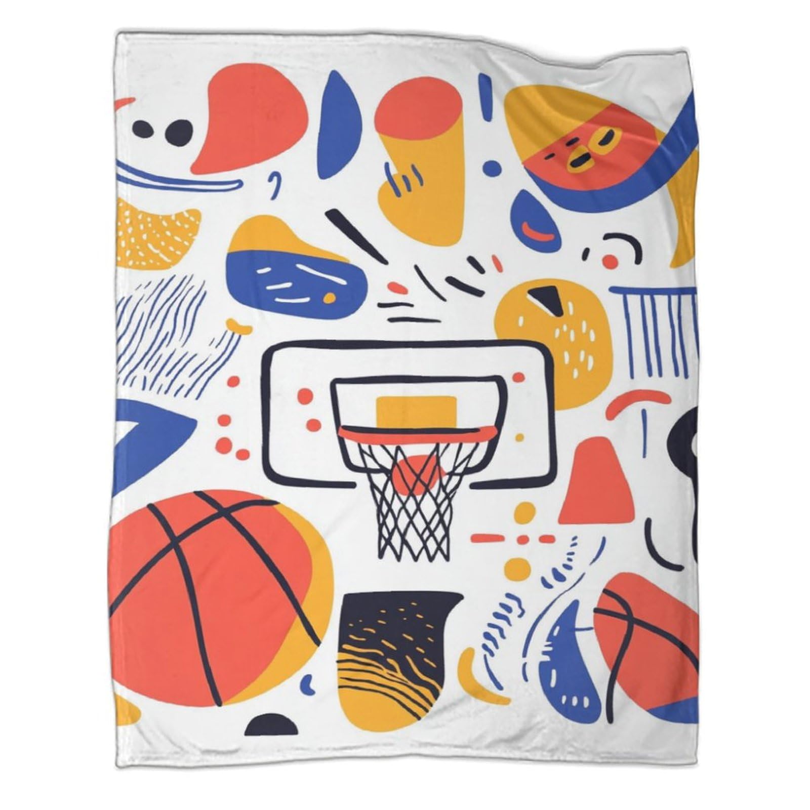 Couverture flanelle sport 3D 100x130cm chaude et douce pour adulte