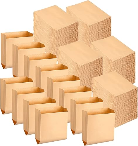 Bolsa de papel kraft encerada para higiene femenina, para baño de negocios, dispensadores personales de 7.5 x 10 pulgadas, bolsas de papel para