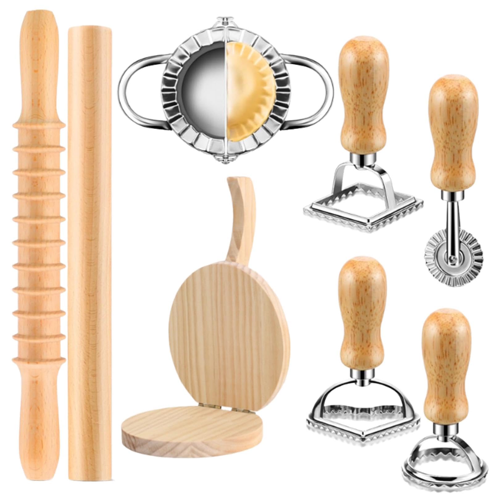 Outil De Cuisine À Raviolis Set à spaghetti et accessoires pâtisserie | rouleau et coupe-pâtes Accessoires De Pâtisserie Polyvalents Pour Fournitures De Cuisine Maison Et Restaurant De