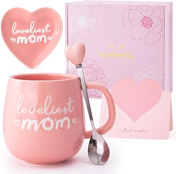 Birthday Gifts For Mom Coffee Mug From Daughter 14oz Heart Trinket Dish