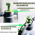 2L Plant Spray Bottle Pump Sprayer Plant Watering Can Hand-Held Misting Spray Bottle with Adjustable Nozzle (Green+Grey)