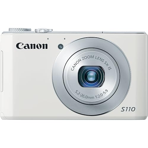 Canon PowerShot S110 12.1 MP Digital Camera with 3-Inch LCD (White) (Discontinued by Manufacturer)