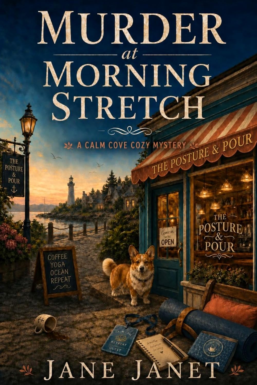 Murder at Morning Stretch: A Calm Cove Cozy Mystery, Book 1 (The Calm Cove Mysteries)