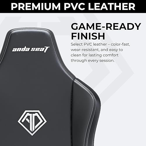 Miniatura 8 de Anda Seat Novis Gaming Chair for Adults - XL Reclining Video Game Chairs, PVC Leather Ergonomic Office Chair, Heavy Duty Back Lumbar Support